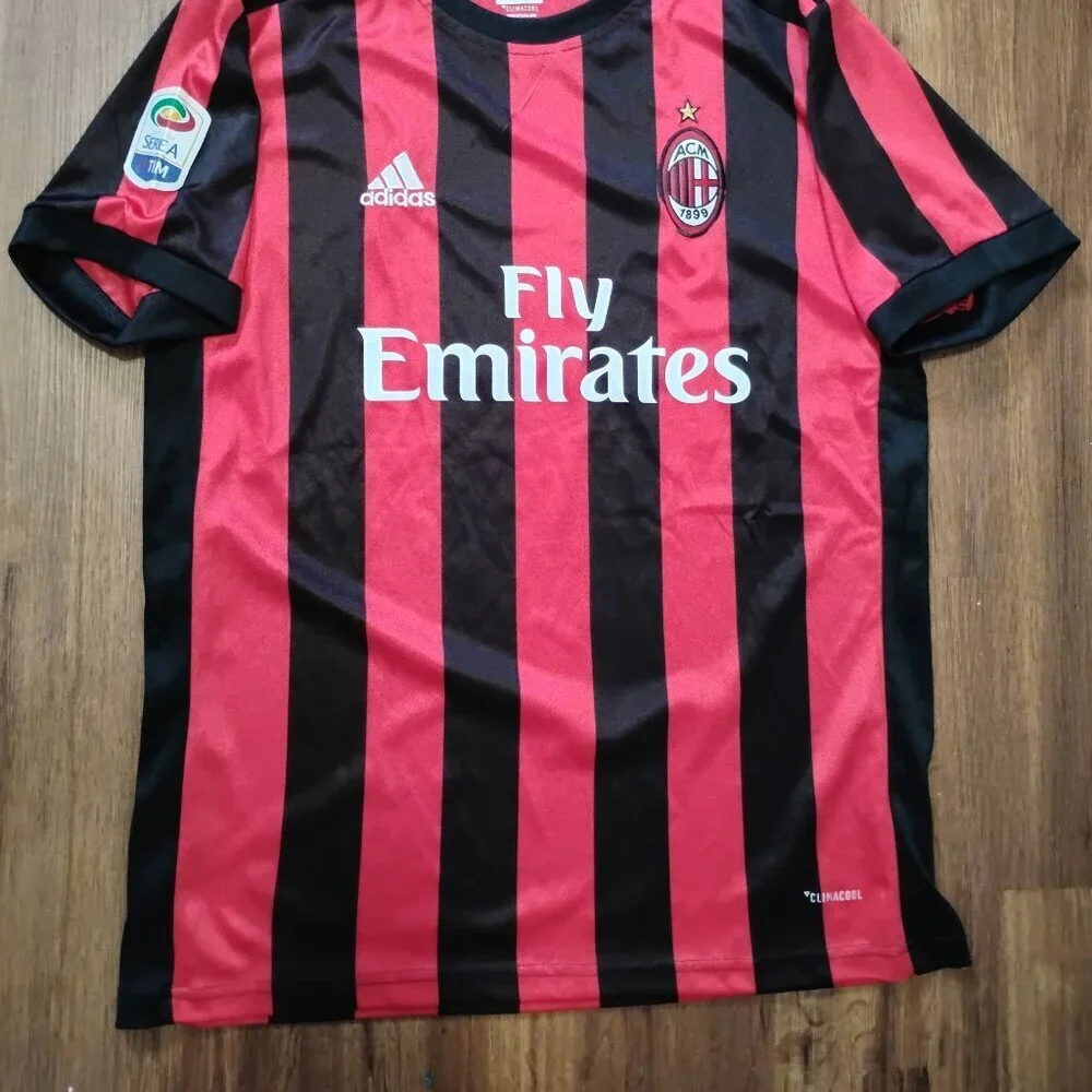 Adidas AC Milan Fly Emirates Soccer Futbol Jersey 2017-18